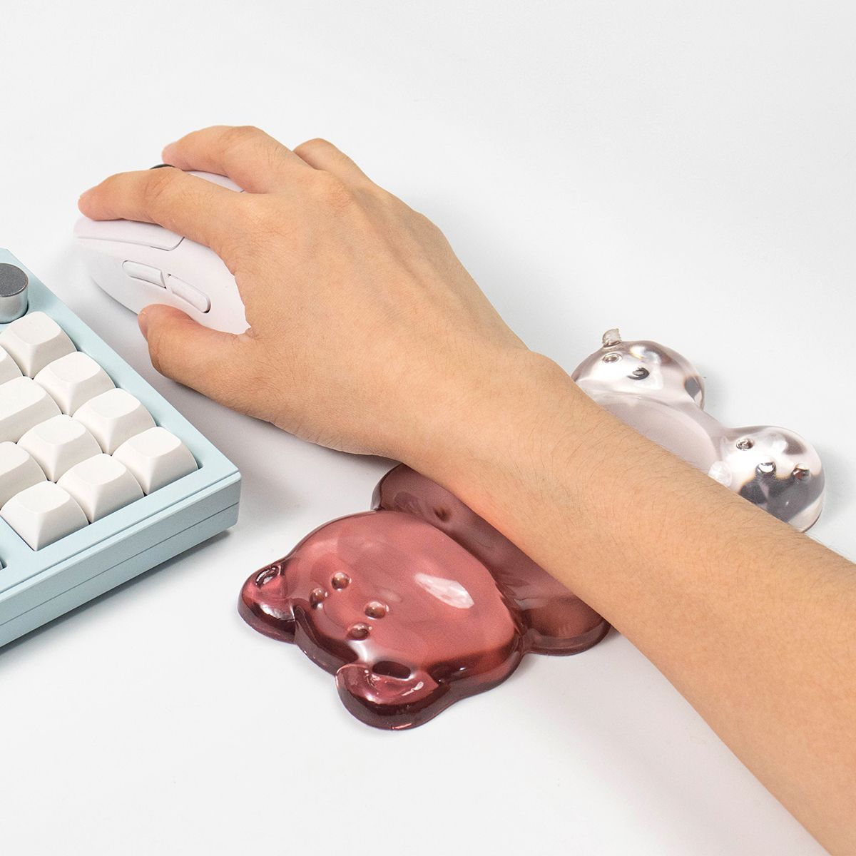 Gaming Keyboard No Number Pad - Comodo Poggiapolso a Forma di Orso