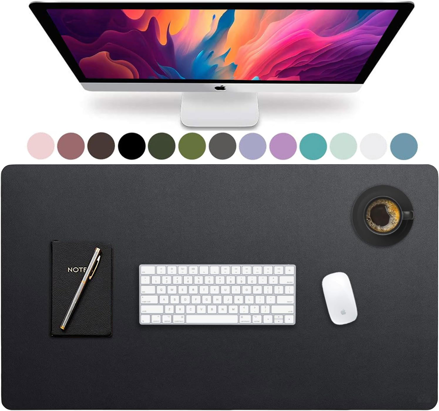 Gaming Keyboard And Mouse Pad - Tappetino da Scrivania in Pelle di