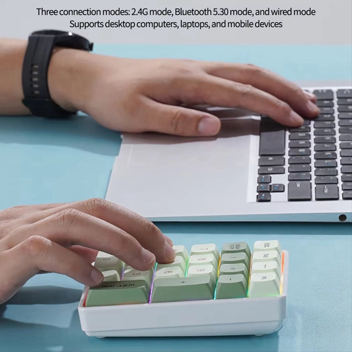Gaming Keyboard No Number Pad - Tastierino Numerico Wireless N86R a 21
