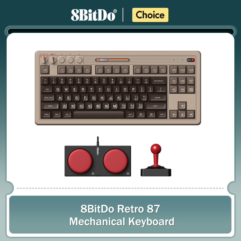 Gaming Keyboard Hot Swappable - Tastiera meccanica retrò 8BitDo, tastiera da