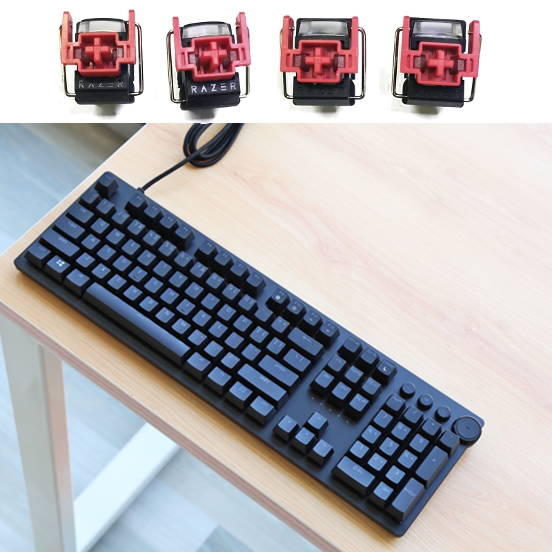 Gaming Keyboard Hot Swappable - 4 pz V2 Slient Liner Rosso