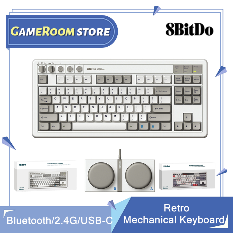 Gaming Keyboard Hot Swappable - Tastiera meccanica retrò 8Bitdo, tastiera da