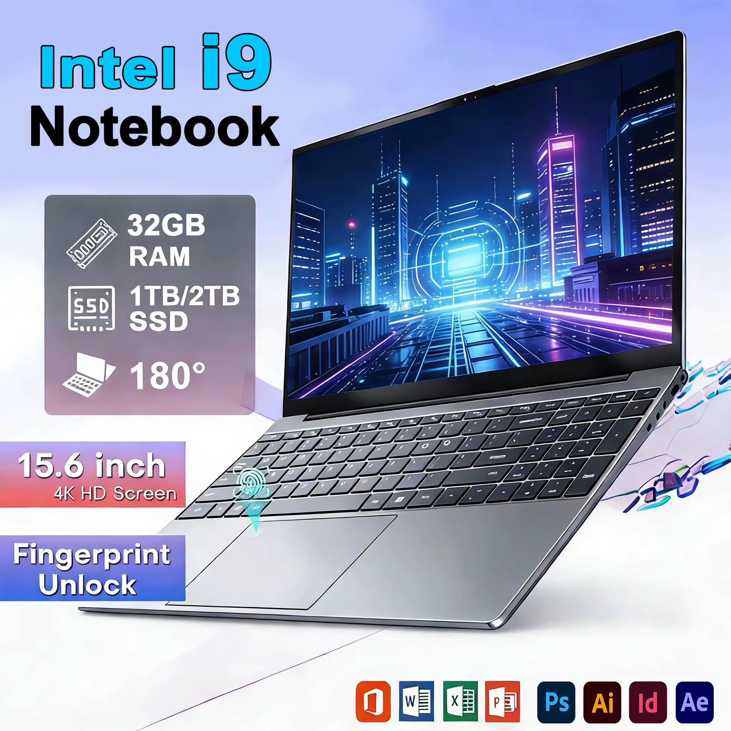 Gaming Keyboard 2026 - NUOVO 2026 Laptop Portatile da 15.6