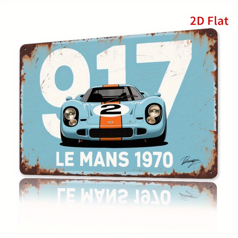 Brass Weight Plate - 917 Targa in metallo per auto