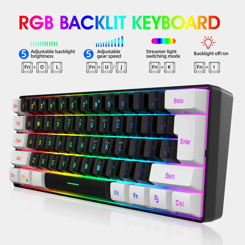 Kit Combo Tastiera e Mouse 60% - Gaming Keyboard Mouse Combo recensione e prezzo