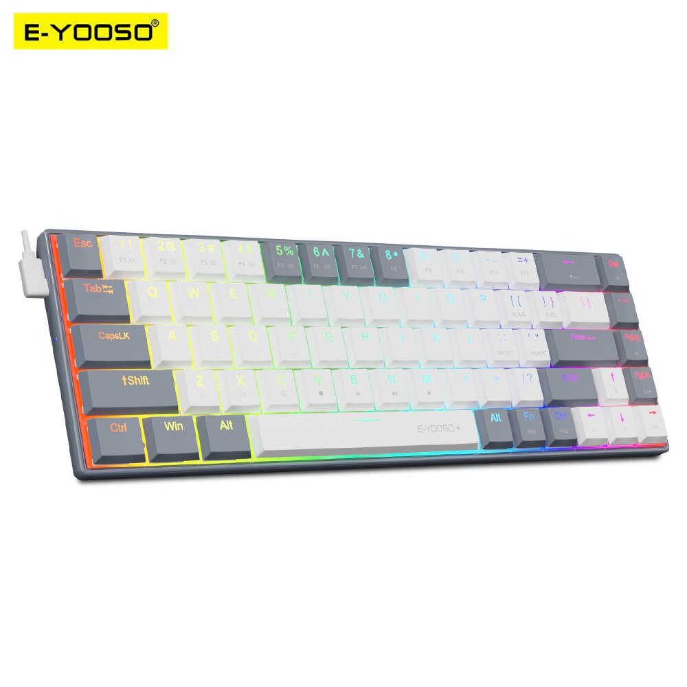 E-YOOSO A68 RGB Mini Slim USB  - Gaming Keyboard Budget recensione e prezzo
