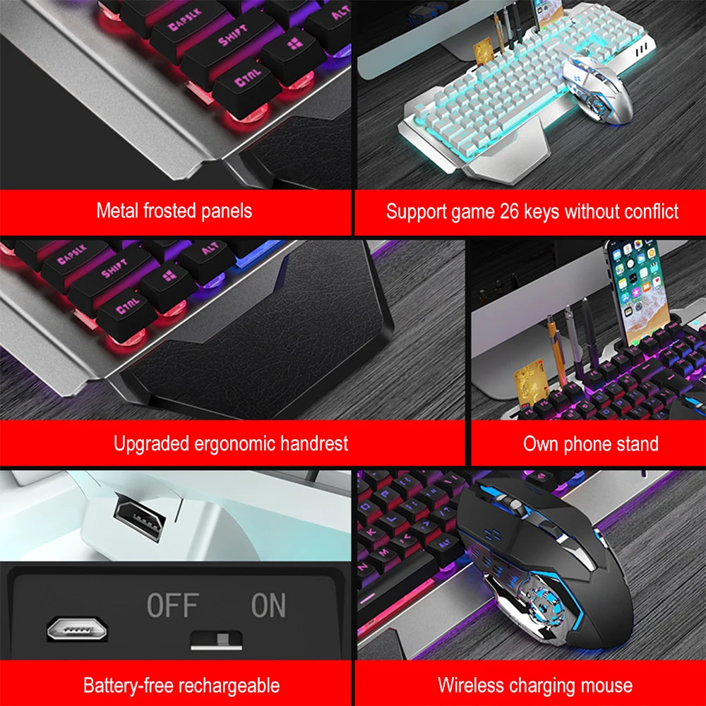 K680 ricaricabile 2.4G wireles - Gaming Keyboard Mouse Combo recensione e prezzo