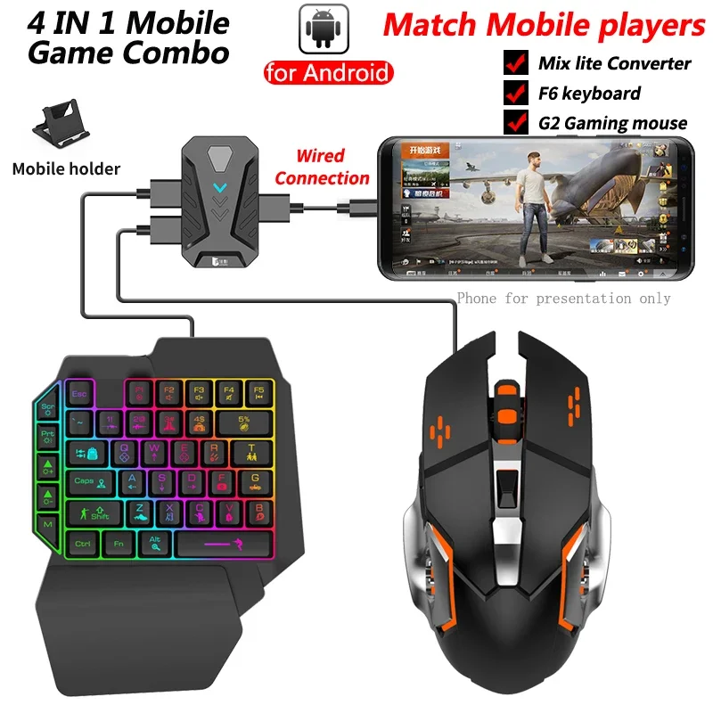 Disponibile Gamepad Mixlite pe - Gaming Keyboard And Mouse Mobile recensione e prezzo