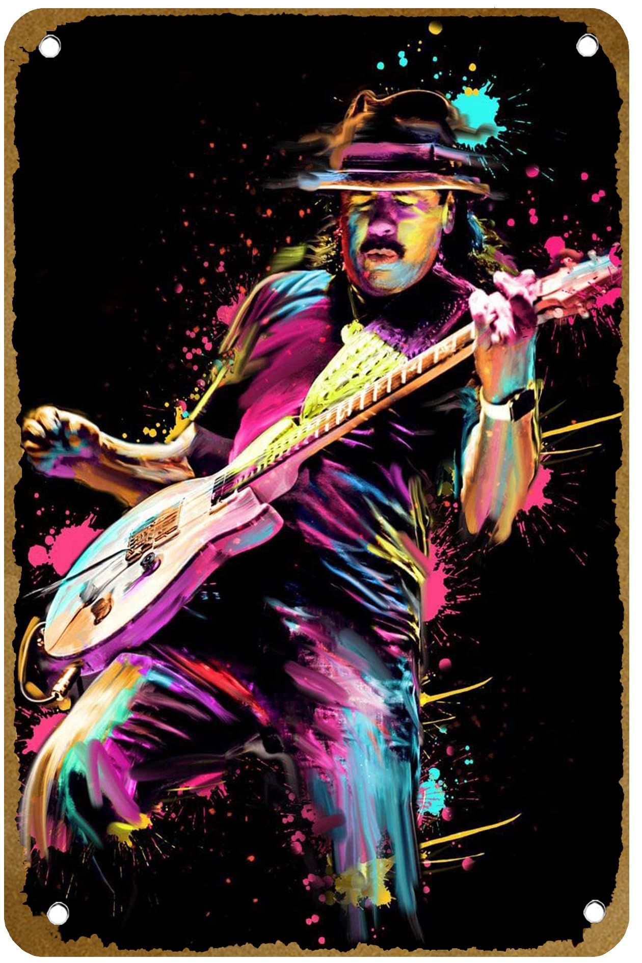 Carlos Santana Poster Targa in - Brass Weight Plate recensione e prezzo