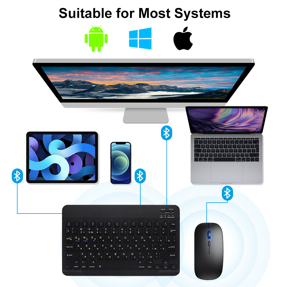 Tastiera e mouse Bluetooth per - Gaming Keyboard Mouse Combo recensione e prezzo