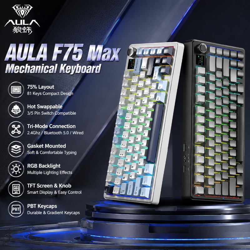 Tastiera Meccanica AULA F75 Ma - Gaming Keyboard Ergo recensione e prezzo