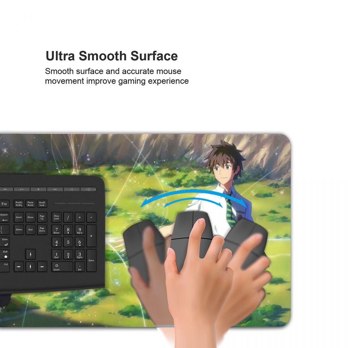 Tappetino per mouse grande con - Gaming Keyboard Name recensione e prezzo