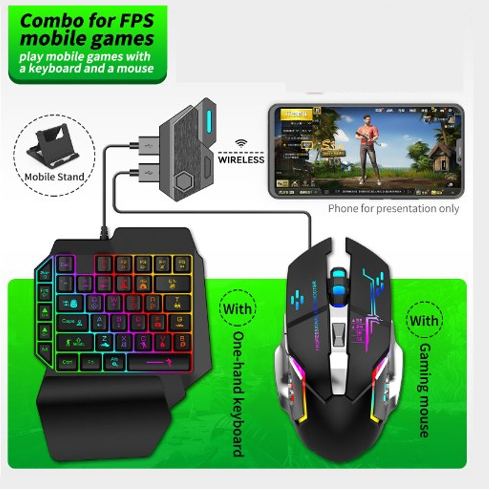 Set Convertitore Tastiera e Mo - Gaming Keyboard Mouse Combo recensione e prezzo