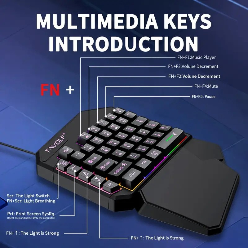 FocusOnPC TF900 Combo Converti - Gaming Keyboard And Mouse Mobile recensione e prezzo