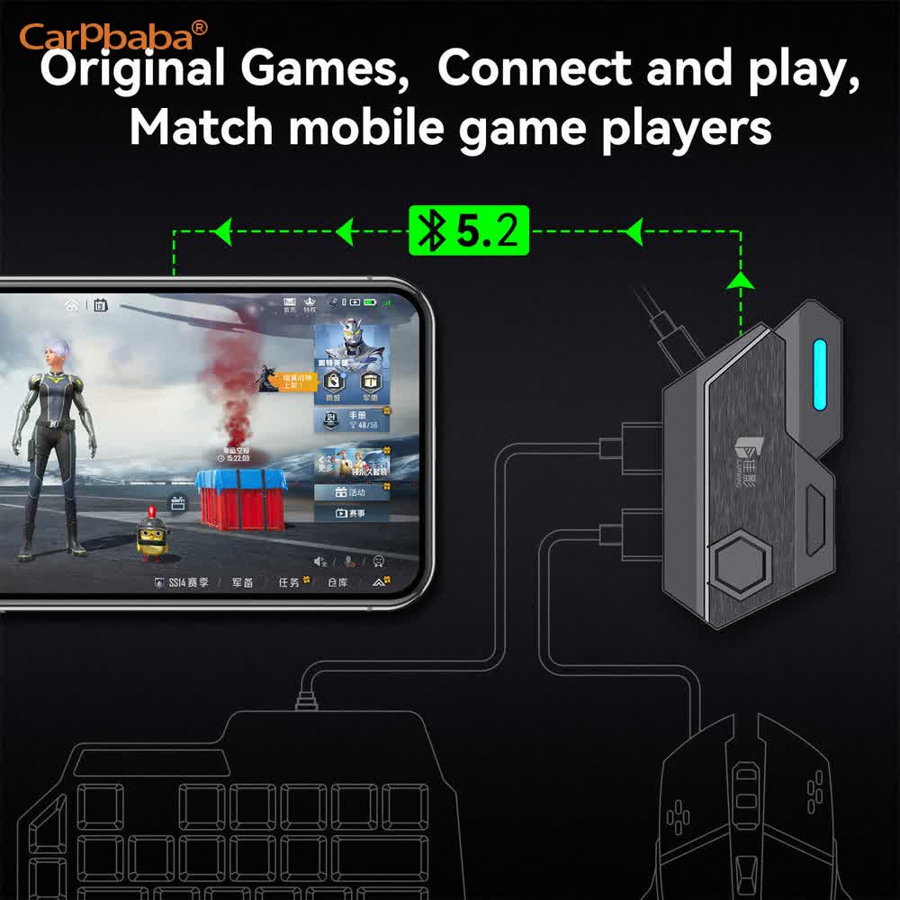 Convertitore Mouse e Tastiera  - Gaming Keyboard And Mouse Mobile recensione e prezzo